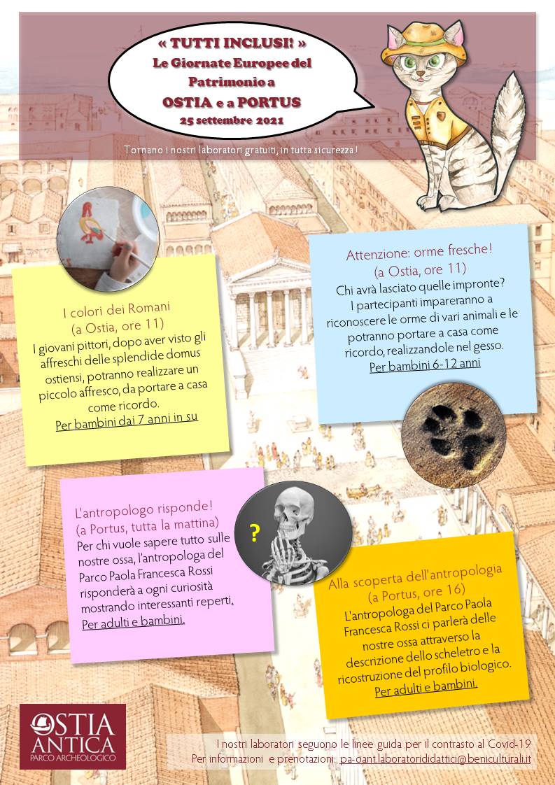 "Tutti inclusi" - Le Giornate Europee del Patrimonio a Ostia e a Portus - 25 settembre 2021